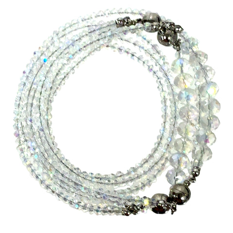 10 Way Necklace - AB Crystal
