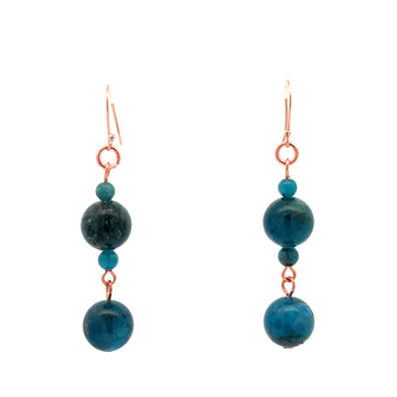 Long Earrings - NEW Blue Apatite