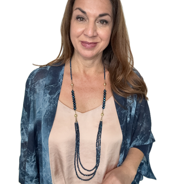 10 Way Necklace - Sapphire Crystal Seriously Romantic
