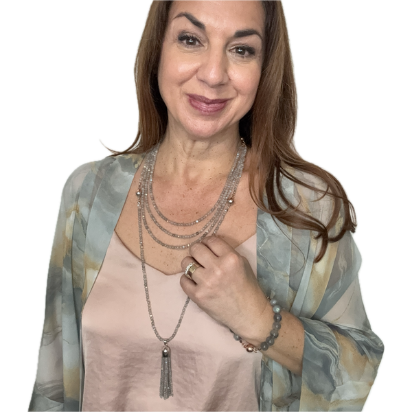 10 Way Bundle - Labradorite (Includes 10 Way Necklace, Tassel & Mini Connectors) Seriously Romantic