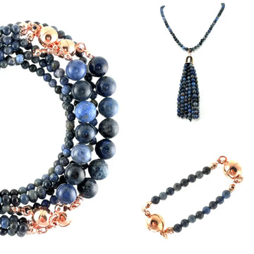 10 Way BUNDLE  - Sodalite (Includes 10 Way Necklace, Tassel & Mini Connectors) Seriously Romantic