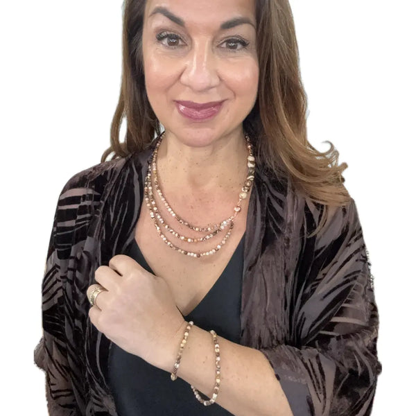 10 Way Necklace - Zebra Stone Maria Nicola