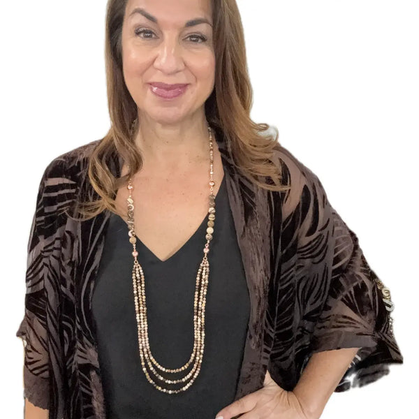 10 Way Necklace - Zebra Stone Maria Nicola