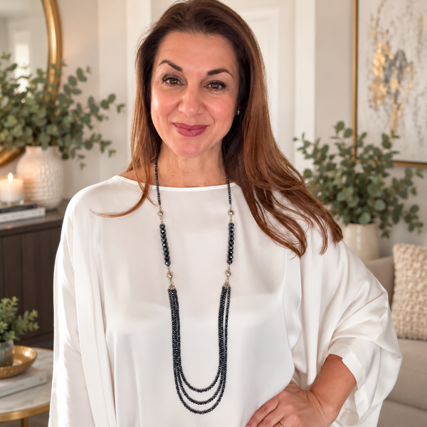 10 Way Necklace - Midnight Crystal Seriously Romantic