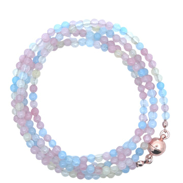 Long Strand Necklace - Morganite