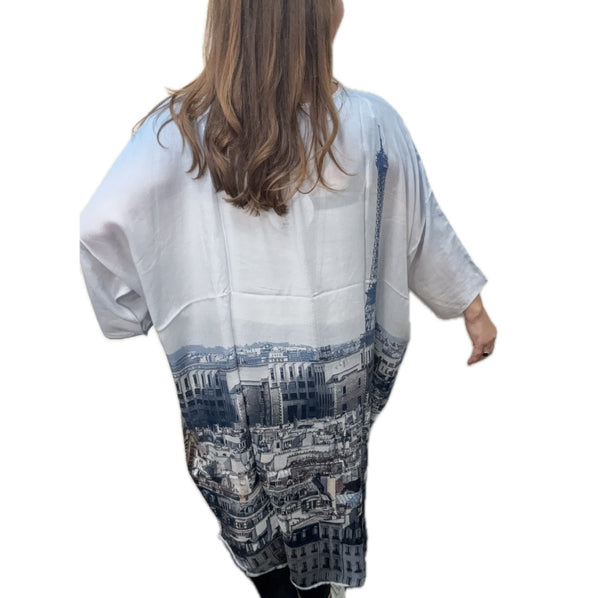 Kimono - PARIS SKIES - MODAL - 20% OFF! Namaskar