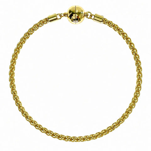 LONG WHEAT CHAIN BRACELET - 21cm