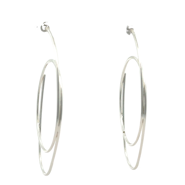 Earrings - Scribble Hoops