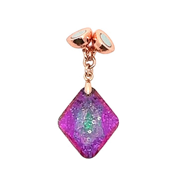 Pendant - Crystal - BABY Diamond - HOT PINK - LAST CHANCE 30% OFF!!