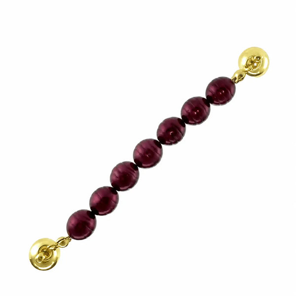 Connector  - Shell Pearl -  Burgundy Maria Nicola