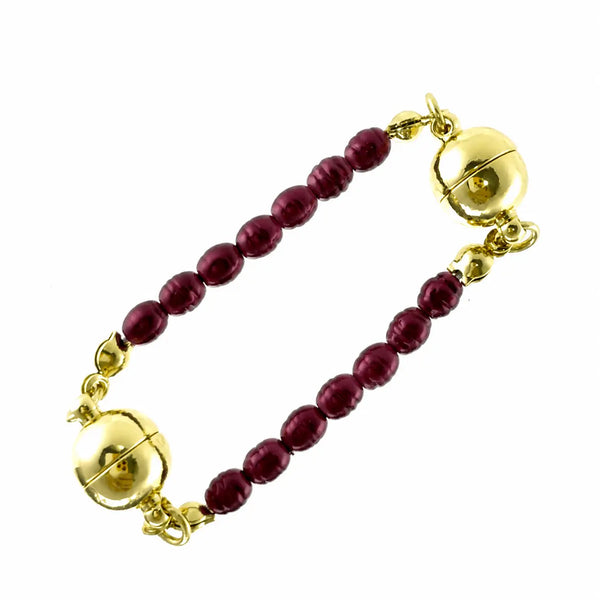 Mini Connectors - Shell Pearl - BURGUNDY Maria Nicola