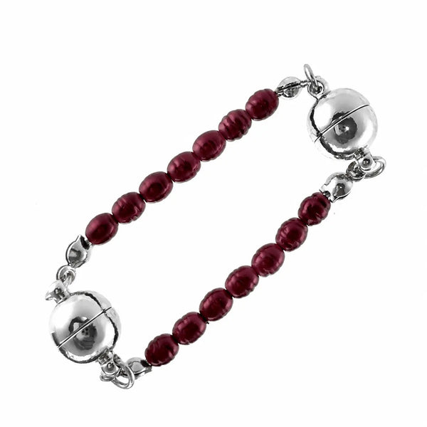 Mini Connectors - Shell Pearl - BURGUNDY Maria Nicola