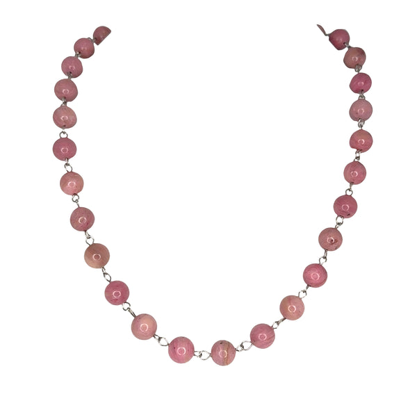 LONGER Link Necklace - RHODOCHROSITE