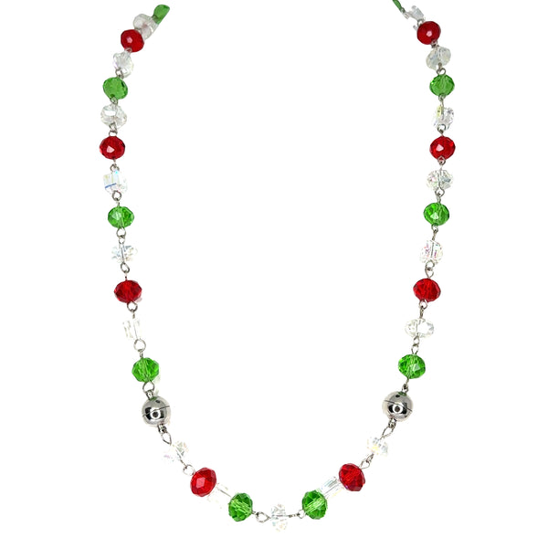 CHRISTMAS CRYSTALS LINK SET  - Necklace + Connector