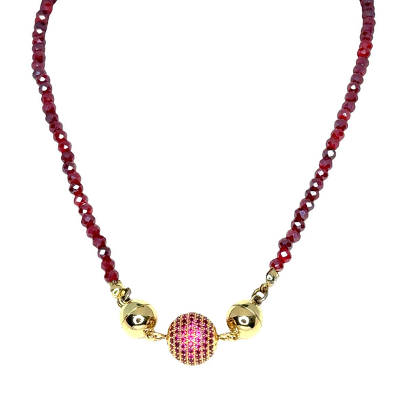 Pendant -  Birthstone Pavé -  JULY Maria Nicola