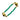 Pair of Emerald Crystal mini connectors