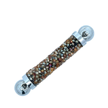 Pendant - Encrusted Cylinder - BRONZE Pendant