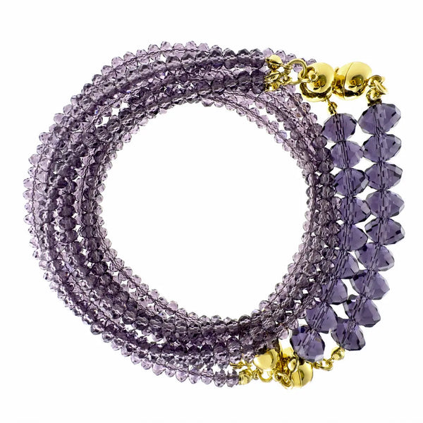 10 Way Necklace - GRAPE Crystal Seriously Romantic