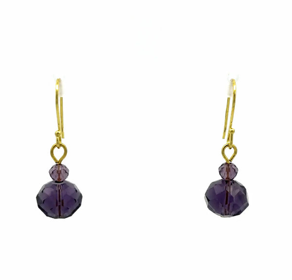 Short Earrings - GRAPE Crystal Maria Nicola
