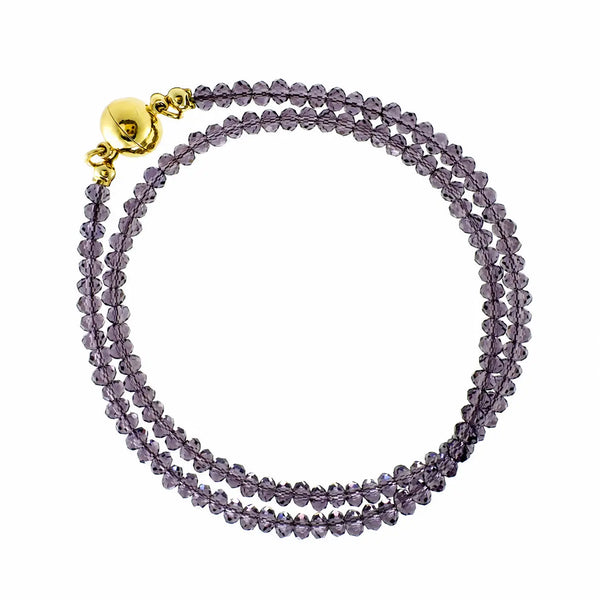 Medium Strand Necklace - GRAPE Crystal Seriously Romantic
