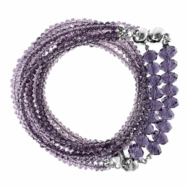 10 Way Necklace - GRAPE Crystal Seriously Romantic