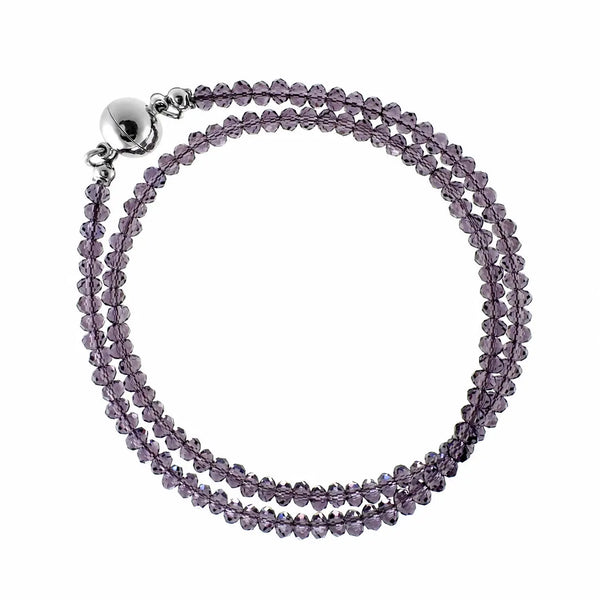Medium Strand Necklace - GRAPE Crystal Seriously Romantic