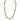LONGER Link Necklace - Cracked Peridot and Green AB Seriously Romantic