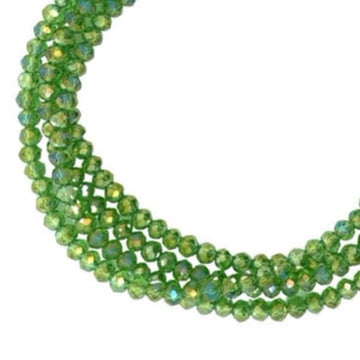 Medium Strand Necklace - Green AB Crystal