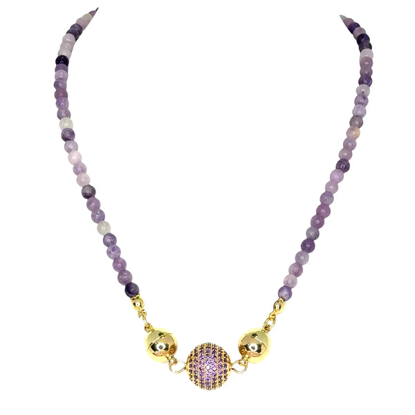 Pendant -  Birthstone Pavé - FEBRUARY Maria Nicola