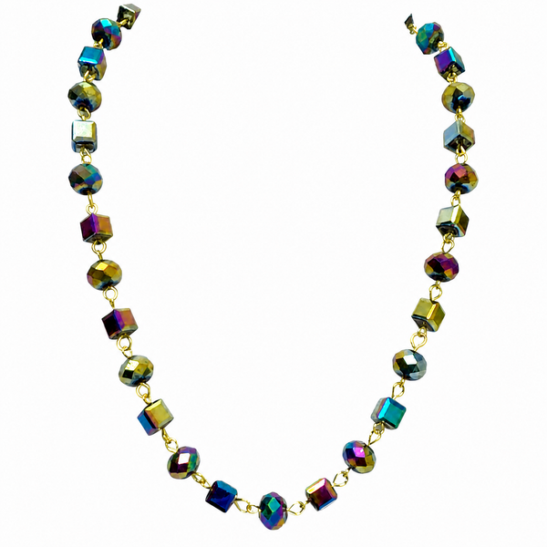 Link Necklace - Harlequin Crystal