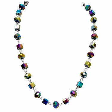 Link Necklace - Harlequin Crystal Seriously Romantic