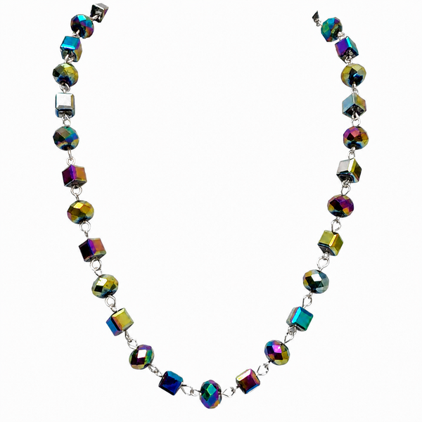 Link Necklace - Harlequin Crystal