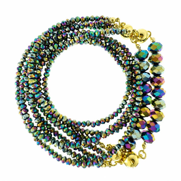10 Way Necklace - Harlequin Crystal Seriously Romantic