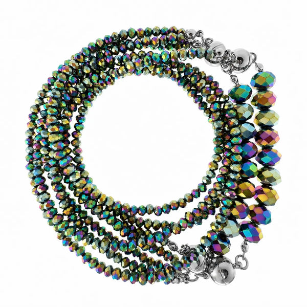 10 Way Necklace - Harlequin Crystal Seriously Romantic