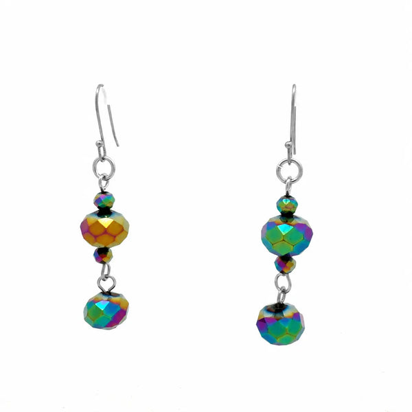 Long Earrings - Harlequin Crystal Maria Nicola