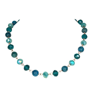 Link Necklace - Ocean Blue (Apatite/Turquoise/Teal) Seriously Romantic