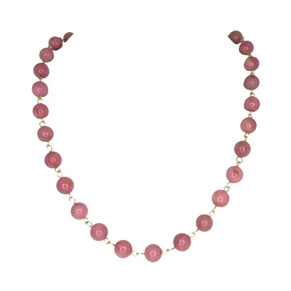 LONGER Link Necklace - RHODOCHROSITE