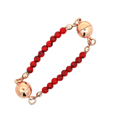 Mini Connectors - RED Howlite