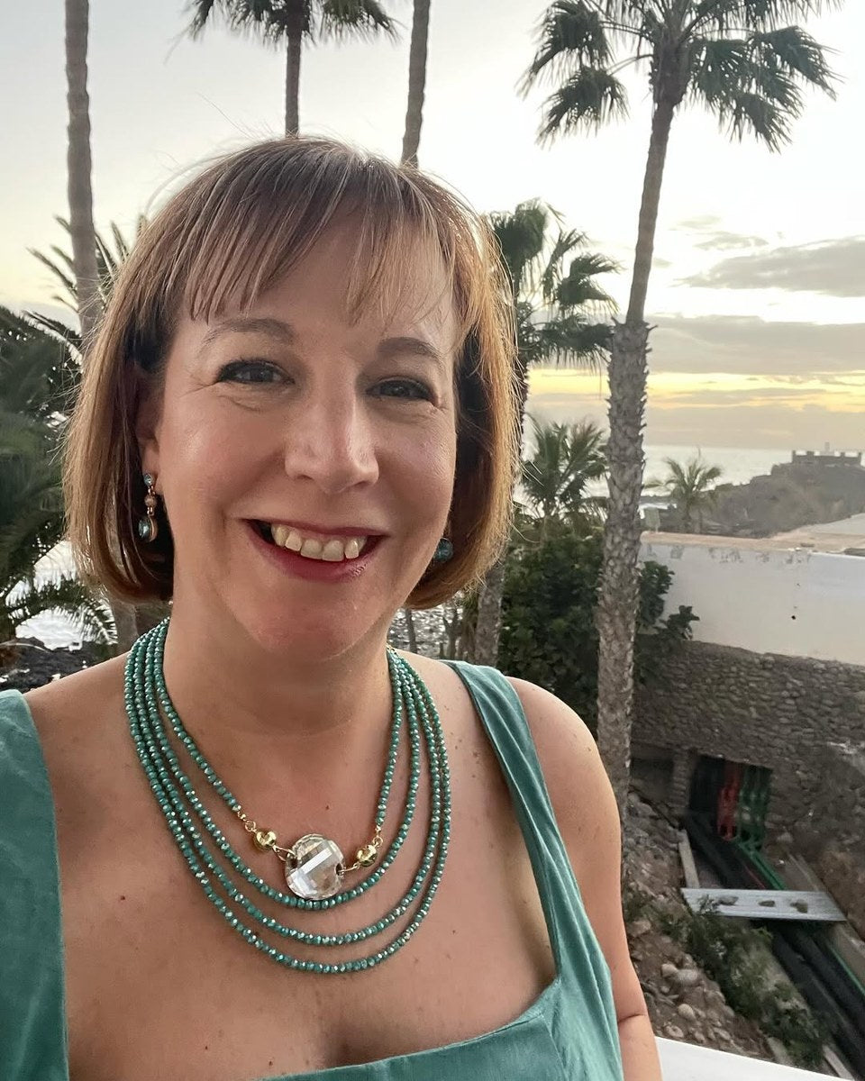 Karen B. wearing Maria Nicola jewellery