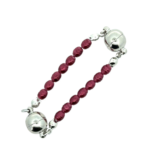 Mini Connectors - Shell Pearl - BURGUNDY Maria Nicola