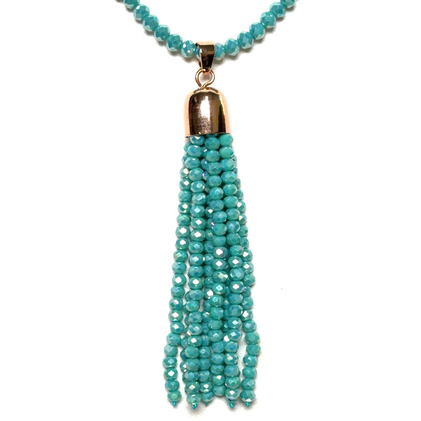 Tassel - Turquoise Crystal Seriously Romantic