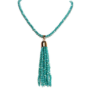 Tassel - Turquoise Crystal Seriously Romantic