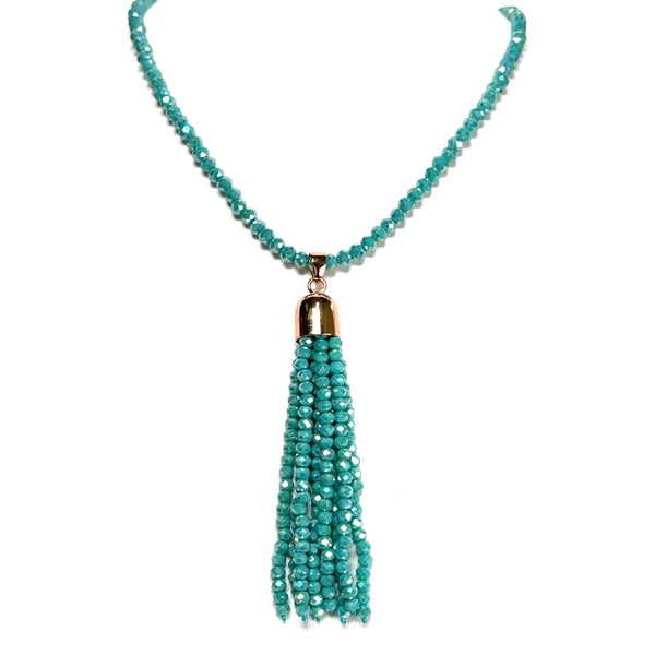 Tassel - Turquoise Crystal Seriously Romantic