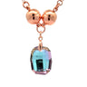 Pendant - BABY Cushion - PEACOCK Austrian Crystal
