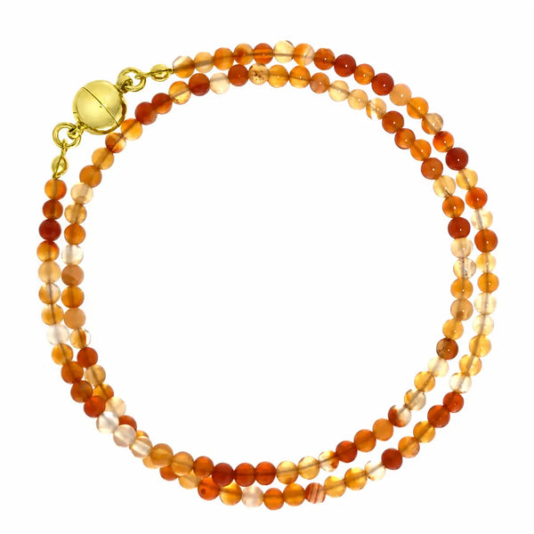 Medium Strand Necklace - Orange Agate Seriously Romantic
