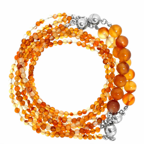 10 Way Necklace - Orange Agate Seriously Romantic