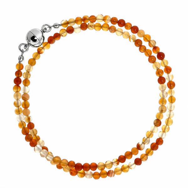 Medium Strand Necklace - Orange Agate Seriously Romantic