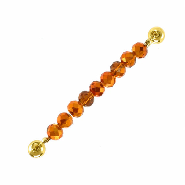 Connector - Orange Copper Crystal Seriously Romantic
