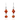 Long Earrings - Orange Copper Crystal Maria Nicola