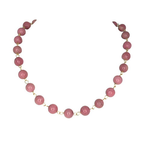 Link Necklace - RHODOCHROSITE